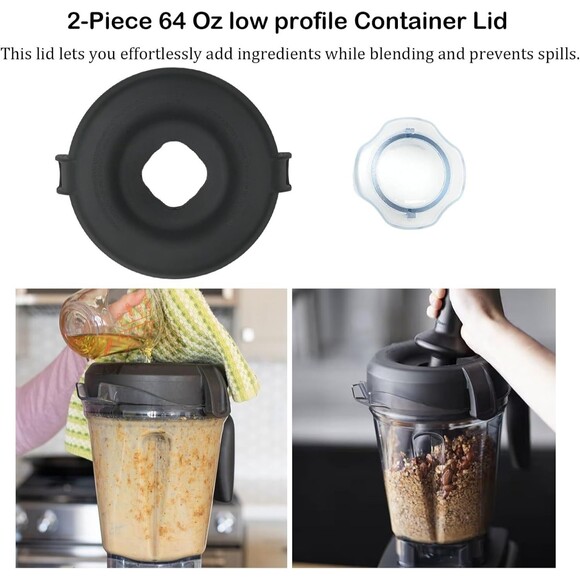 Vitamix Lid Replacement 64 oz Low-Profile Container Lid for 750, 7500, 5300, 780 - Picture 8 of 8